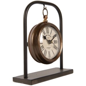 Clayre & Eef 6KL0836 Tischuhr 14x5x16 cm 1xAA Batterie