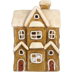 Clayre & Eef Casă Decorativă 23x15x33 cm Braun-Beige