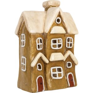 Clayre & Eef Casă Decorativă 23x15x33 cm Braun-Beige
