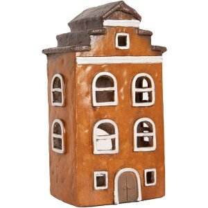 Clayre & Eef 6MG0124 Decorațiune Casă 20x15x34 cm Portocaliu Gri