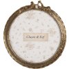 Clayre & Eef 2F1292 Ramă foto aurie 10x1x11 cm, Ø 9 cm