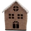 Clayre & Eef 66305 Căsuță Decorativă din Feltru 17x9x19 cm Maro și Alb