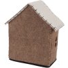 Clayre & Eef 66305 Căsuță Decorativă din Feltru 17x9x19 cm Maro și Alb