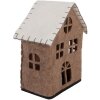 Clayre & Eef 66305 Căsuță Decorativă din Feltru 17x9x19 cm Maro și Alb