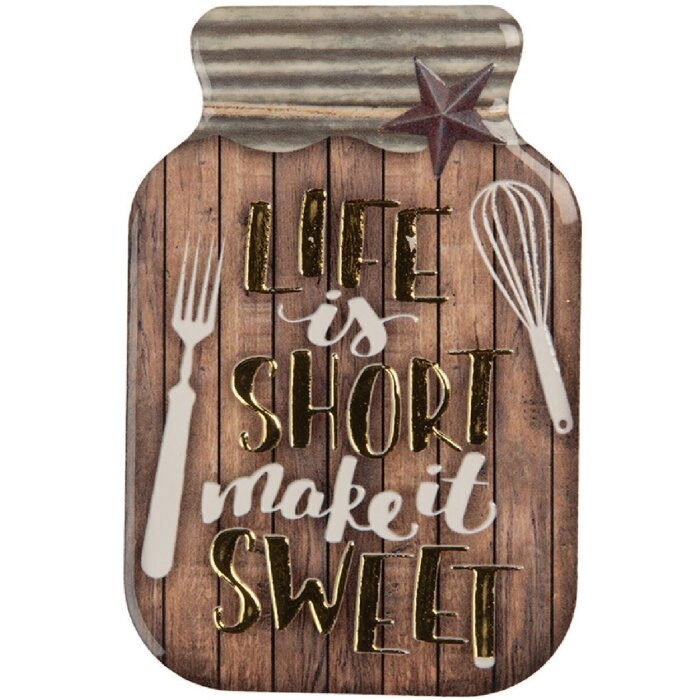 Clayre & Eef 66365 Magnet 5x1x8 cm Braun-Gold