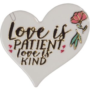 Clayre & Eef 66370 Magnet Decorativ Alb-Auriu 6x1x6 cm