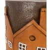 Clayre & Eef 6MG0128 Pflanzentisch Ø 39x39 cm Orange Grau