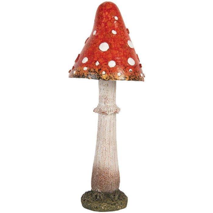 Clayre & Eef 6PR5742 Dekoration Pilz rot-weiß Ø 9x23 cm