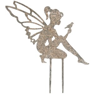 Clayre & Eef 6Y5826 Gartenstecker Elfe 37x1x38 cm...