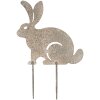 Clayre & Eef 6Y5833 Gartenstecker Kaninchen 23x1x35 cm