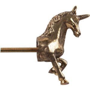 Clayre & Eef 6Y5882 Mâner Ușă Auriu 3x9x8 cm