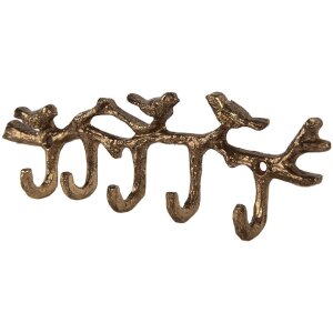 Clayre & Eef 6Y5883 Garderobe 18x2x6 cm goldfarben