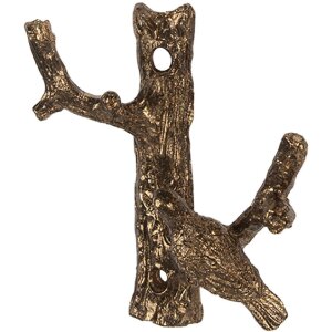 Clayre & Eef 6Y5885 Cârlig de Perete Auriu 9x4x9 cm