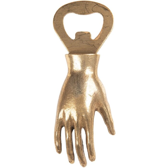 Clayre & Eef 6Y5888 Deschizător de sticle auriu 11x2x4 cm