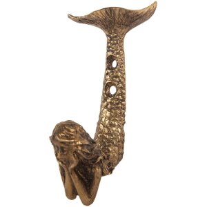 Clayre & Eef 6Y5889 Cârlig de perete auriu 5x4x10 cm