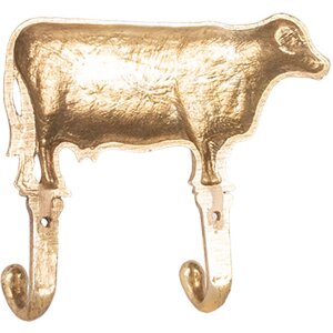 Țepți de perete vintage Clayre & Eef, 17x4x15 cm, finisaj auriu