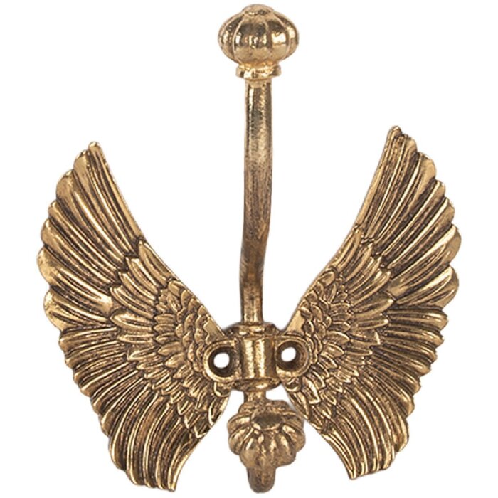 Clayre & Eef 6Y5896 Wandhaken 12x6x13 cm goldfarben