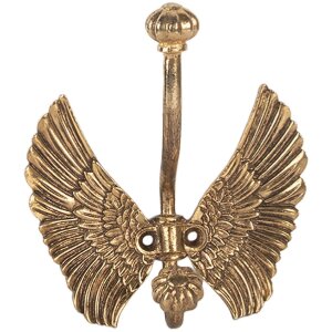 Clayre & Eef 6Y5896 Wandhaken 12x6x13 cm goldfarben