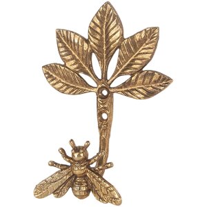 Clayre & Eef 6Y5898 Wandhaken 10x6x14 cm Goldfarben