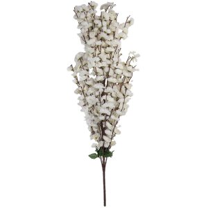 Ramură decorativă cu flori bej, 15x10x100 cm, Clayre...