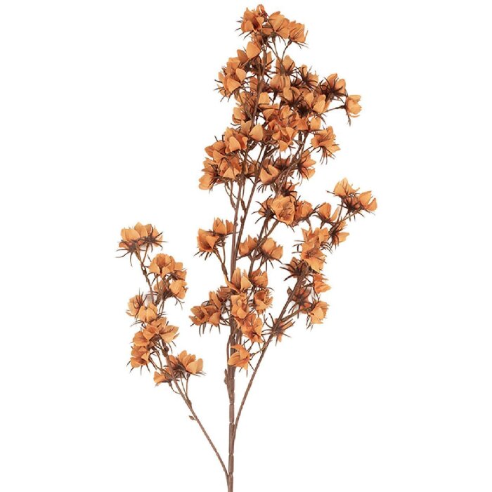 Floare Artificială Clayre & Eef 10x10x86 cm Portocaliu-Marou