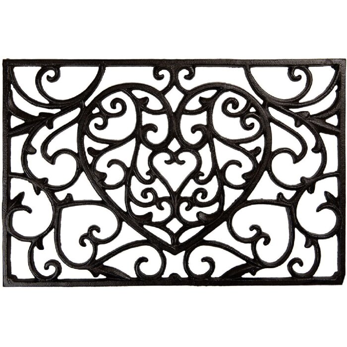 Clayre & Eef 5Y1290 Türmatte Eisen 59x39x2 cm Drausen Braun