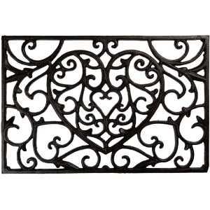 Clayre & Eef 5Y1290 Türmatte Eisen 59x39x2 cm Drausen Braun