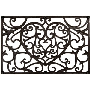 Clayre & Eef 5Y1290 Türmatte Eisen 59x39x2 cm Drausen Braun