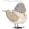 Clayre & Eef 66340 Decorațiune Pasăre 11x7x12 cm Alb