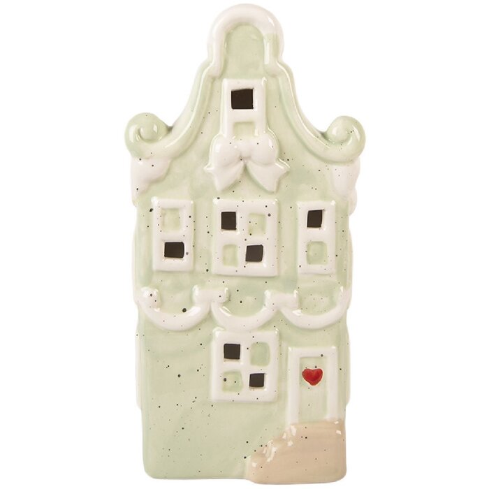 Clayre & Eef 6CE2219GR Dekoration Haus LED 11x9x22 cm Grün