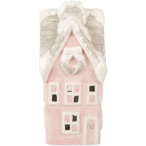 Clayre & Eef Decorațiune Casă LED Roz-Gri 11x10x24 cm