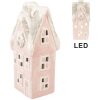 Clayre & Eef Decorațiune Casă LED Roz-Gri 11x10x24 cm