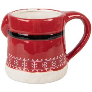 Sticlă termică Clayre & Eef 6CEMU0196, 450 ml, roșu și alb