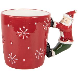 Cană Clayre & Eef 400 ml, 15x10x11 cm, ceramică, roșie