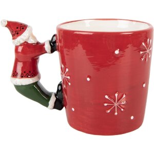 Cană Clayre & Eef 400 ml, 15x10x11 cm, ceramică, roșie