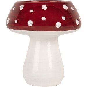 Clayre & Eef 6GL5199 Teelichthalter Pilz Ø 7x7...