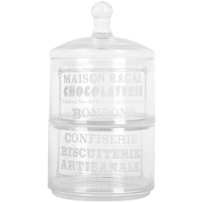 Sticlă de depozitare Clayre & Eef 6GL5209 Ø17x30 cm