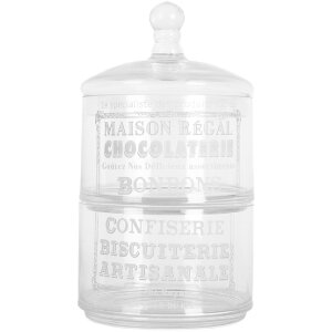 Clayre & Eef 6GL5209 Vorratsglas mit Deckel 17x30 cm