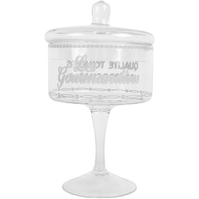 Sticlă de depozitare Clayre & Eef cu capac Ø 13x24 cm