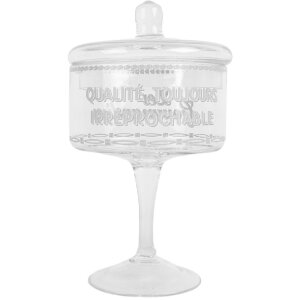 Sticlă de depozitare Clayre & Eef cu capac Ø 13x24 cm