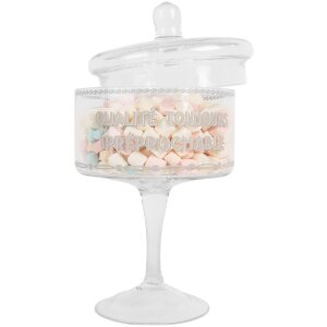 Sticlă de depozitare Clayre & Eef cu capac Ø 13x24 cm