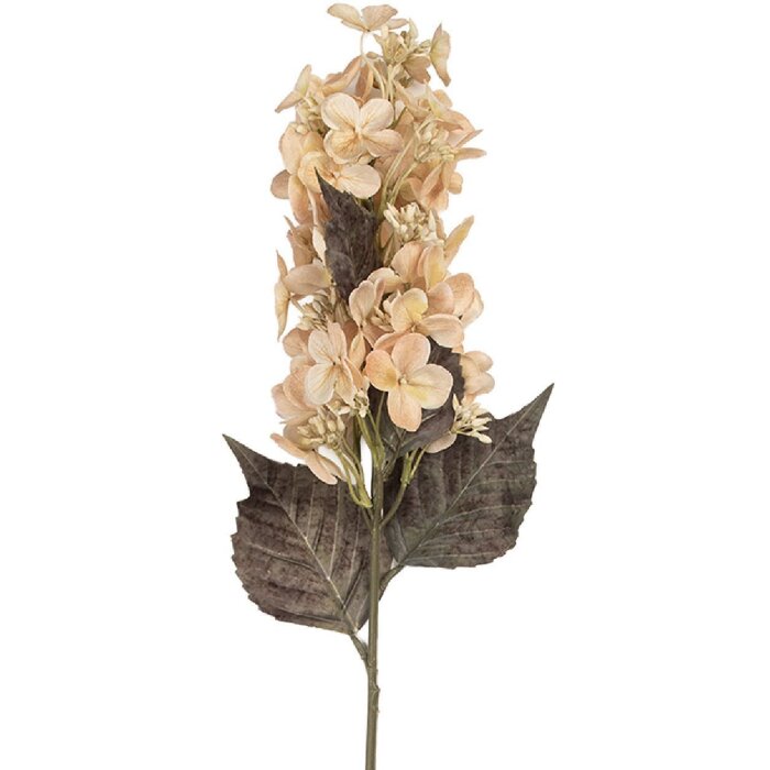 Clayre & Eef 6PL0396BE Dekoration Zweig mit Blumen 8x8x72 cm Beige-Grün