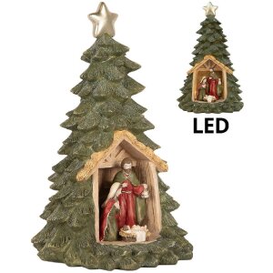 Decorare copac de Crăciun cu LED Clayre & Eef 15x24 cm