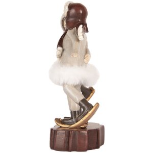 Decoratie pentru copii Clayre & Eef 15x7x18 cm gri și maro