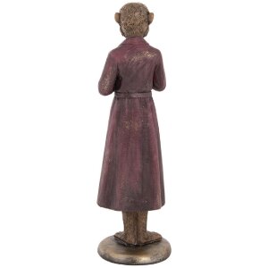 Clayre & Eef 6PR5636 Dekoration Affe 9x8x28 cm Braun, Rot