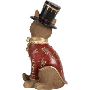 Clayre & Eef 6PR5637 Dekoration Fuchs 9x8x17 cm Braun Rot