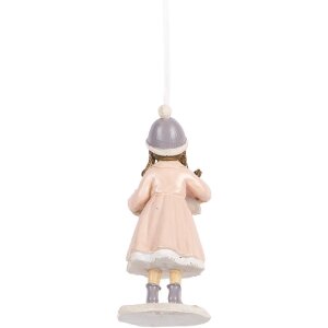 Decorativ hârtie copil roz Clayre & Eef 5x5x11 cm