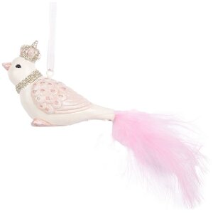 Clayre & Eef 6PR5657 Dekoration Anhänger Vogel...