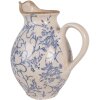 Clayre & Eef 6CE2238M Dekoration Kanne 21x16x24 cm Beige-Blau