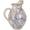 Clayre & Eef 6CE2238M Dekoration Kanne 21x16x24 cm Beige-Blau